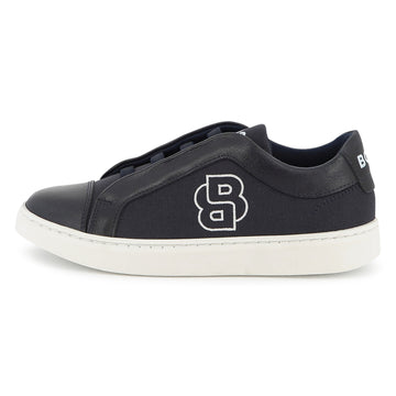 BOSS Elasticated lace-up trainers
