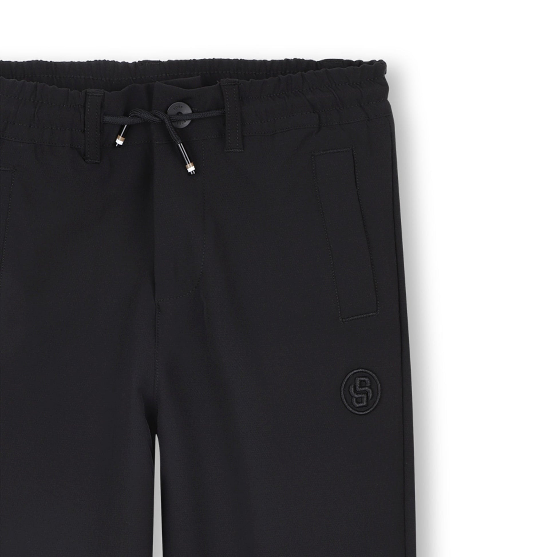 BOSS KIDS loose-fitting jogging trousers featuring drawstring waist available at Lestyle Boutique Melbourne