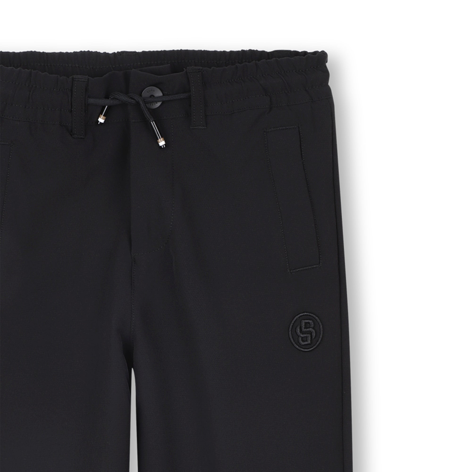 BOSS KIDS loose-fitting jogging trousers featuring drawstring waist available at Lestyle Boutique Melbourne