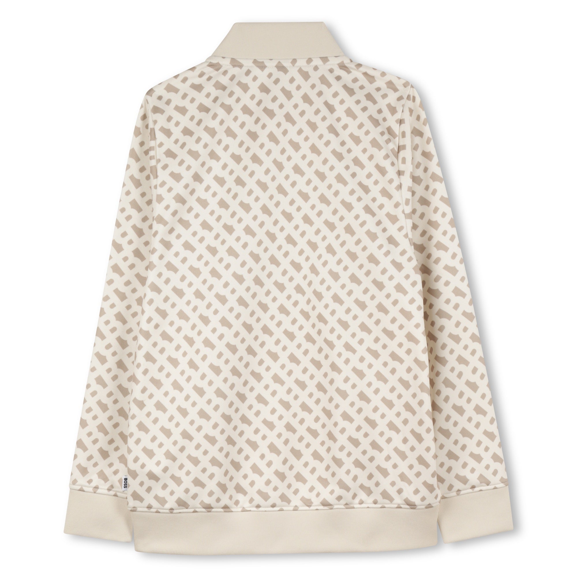 BOSS Kidswear logo-print zipped sweatshirt featuring all-over logo print available at Lestyle Boutique Melbourne