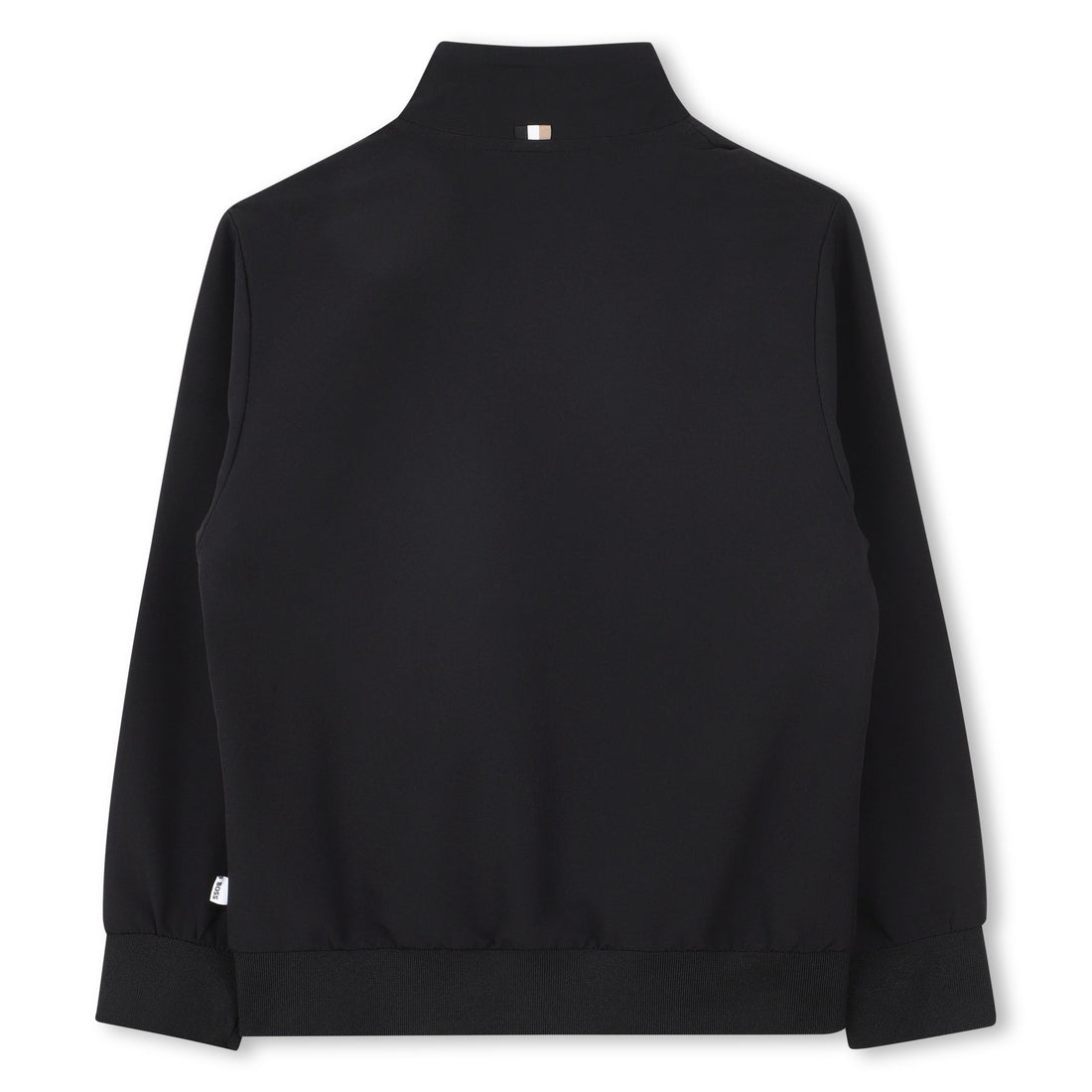 BOSS kids plain zipped sweatshirt featuring zip-front closure available at Lestyle Boutique Melbourne