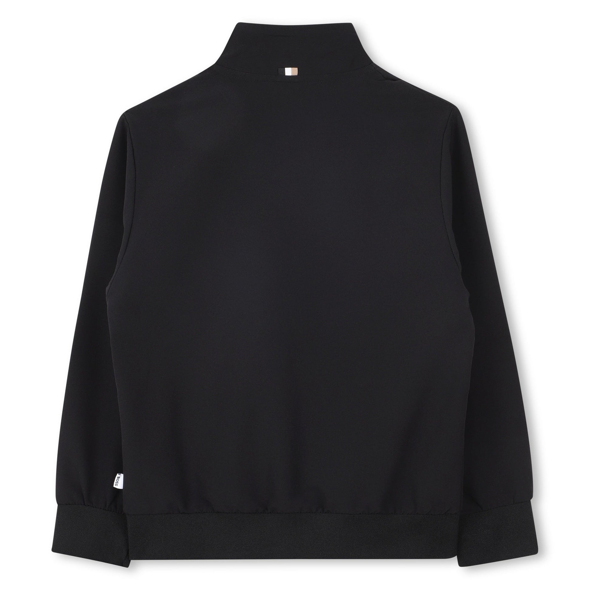 BOSS kids plain zipped sweatshirt featuring zip-front closure available at Lestyle Boutique Melbourne