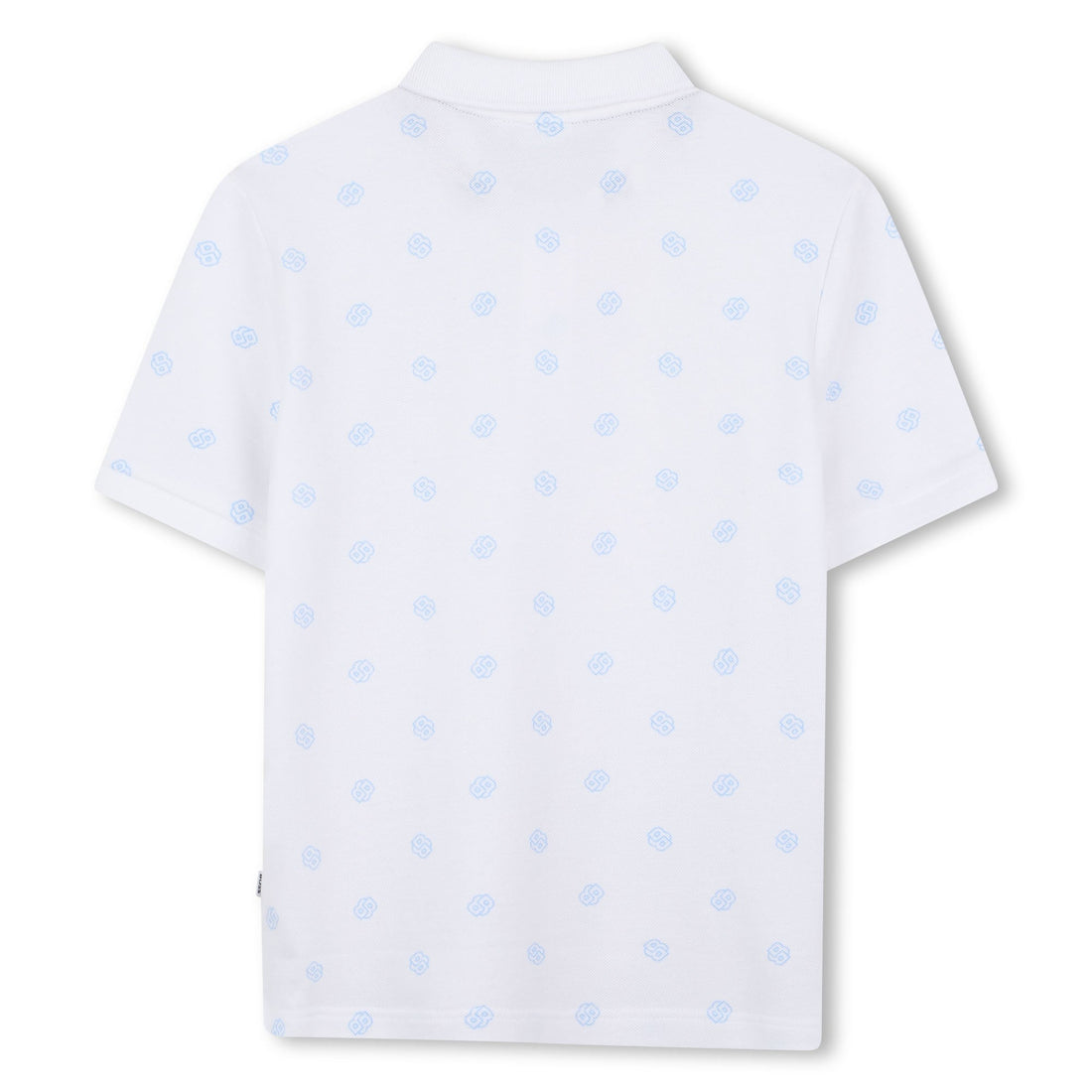 BOSS POLO SHIRT featuring all-over logo pattern available at Lestyle Boutique Melbourne