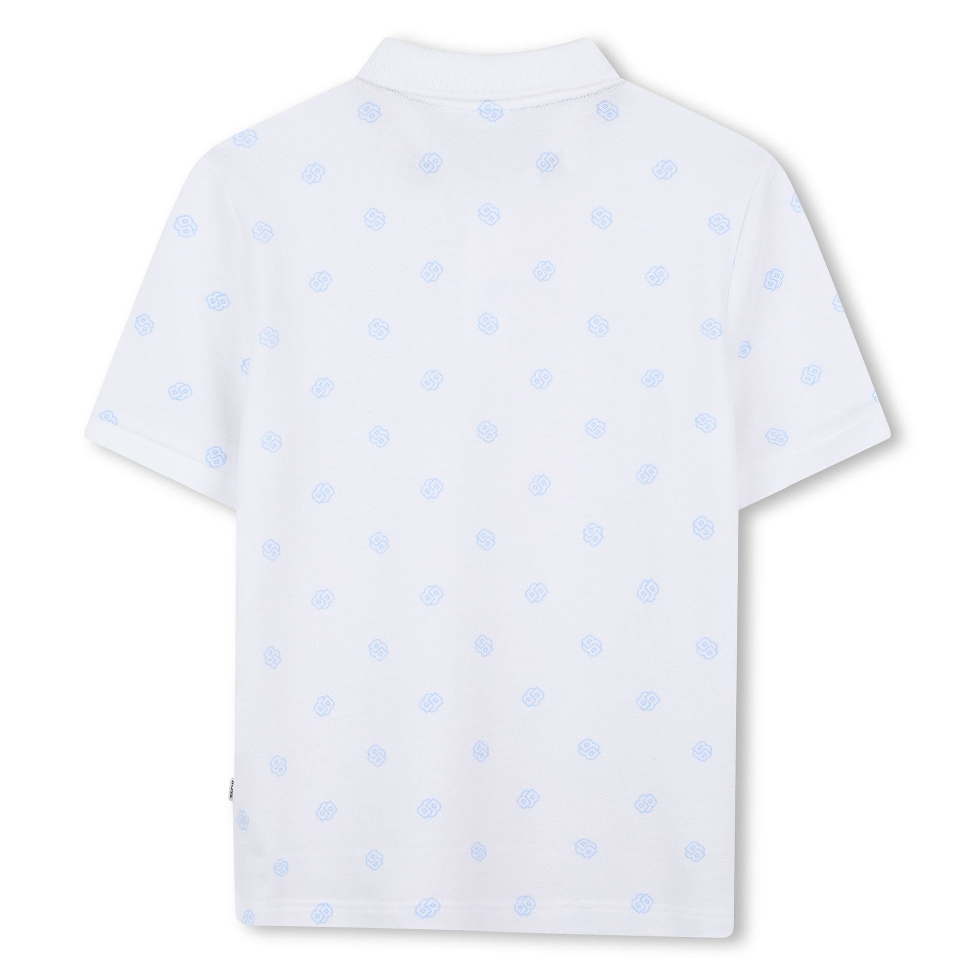 BOSS POLO SHIRT featuring all-over logo pattern available at Lestyle Boutique Melbourne