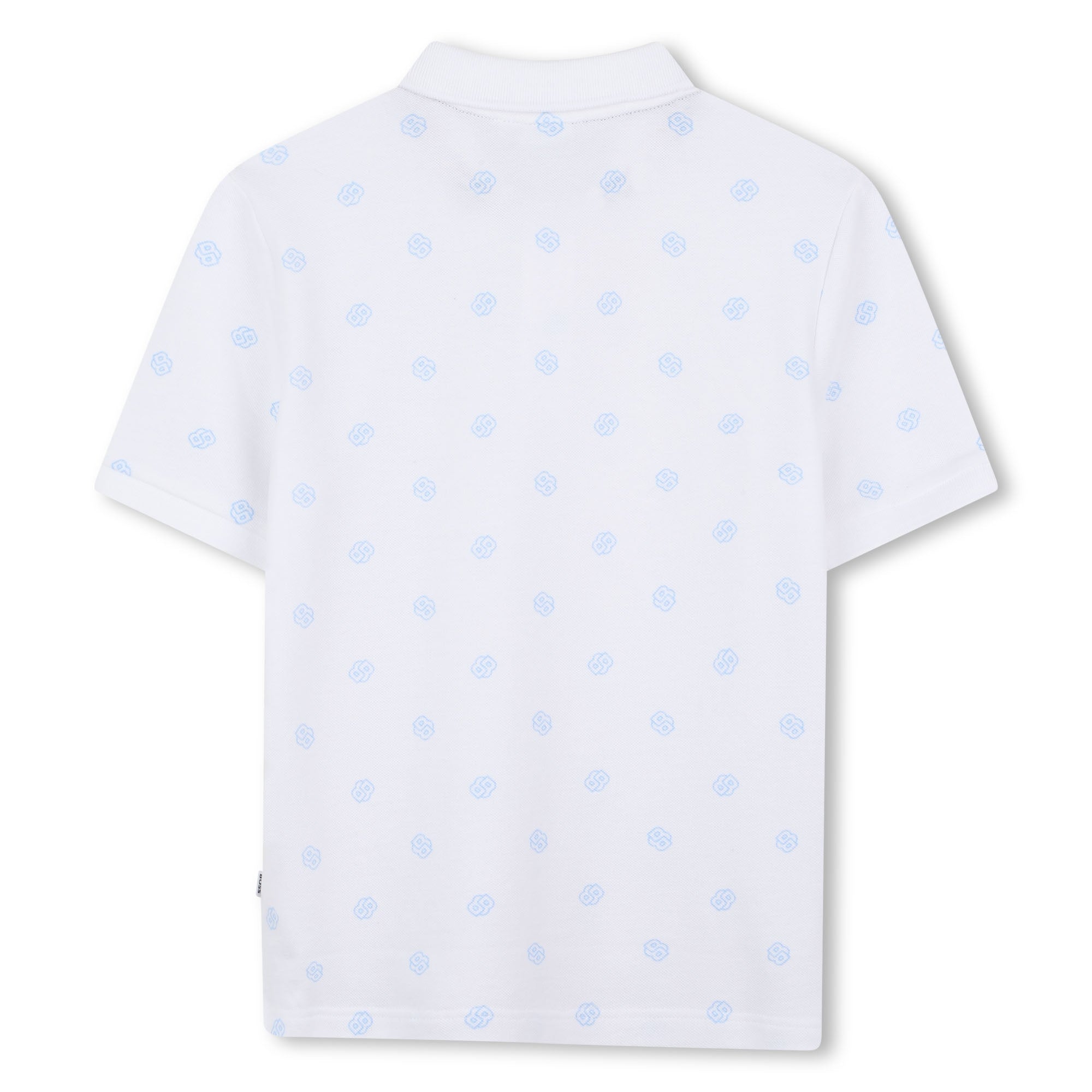 BOSS POLO SHIRT featuring all-over logo pattern available at Lestyle Boutique Melbourne