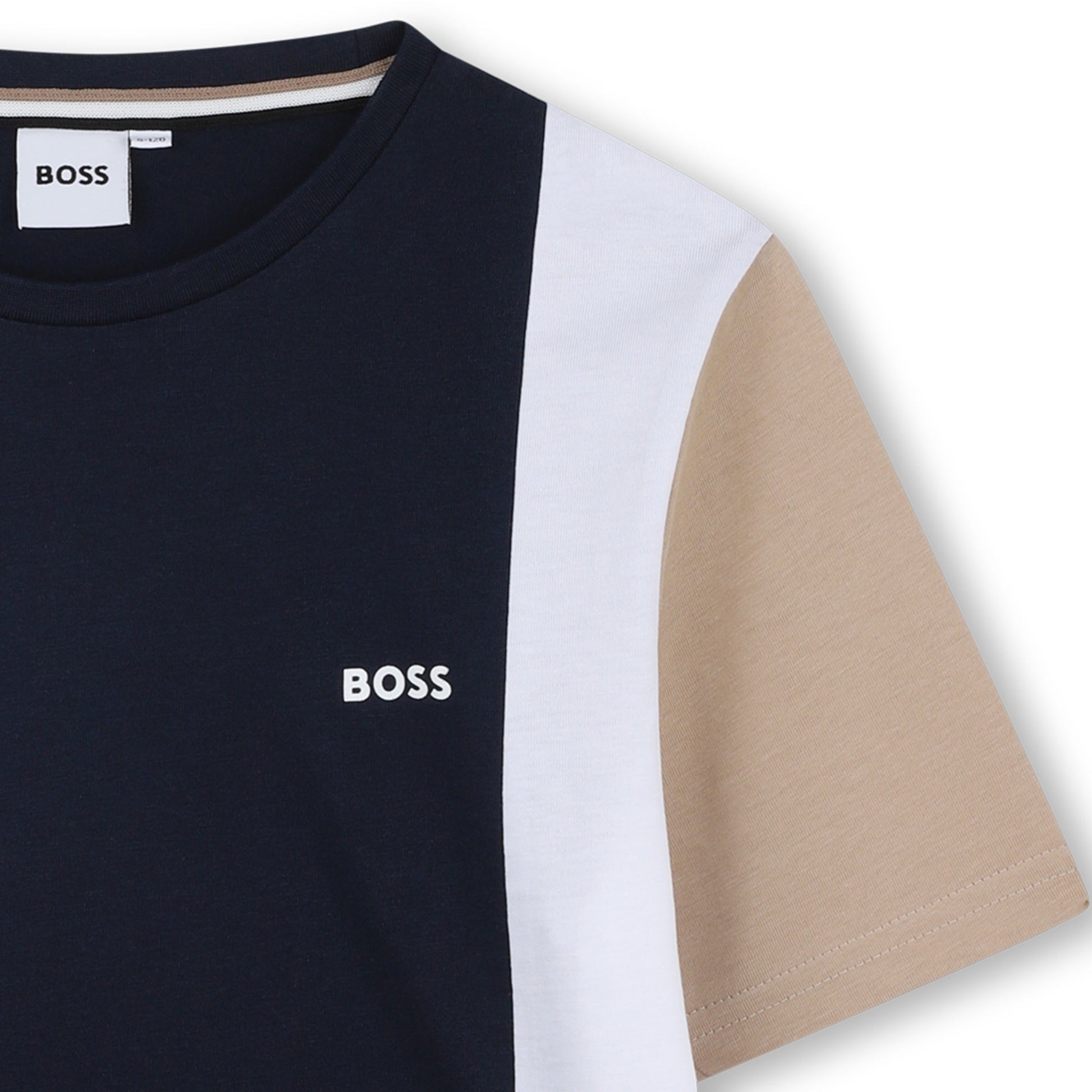 BOSS T-shirt featuring color-block panels available at Lestyle Boutique Melbourne