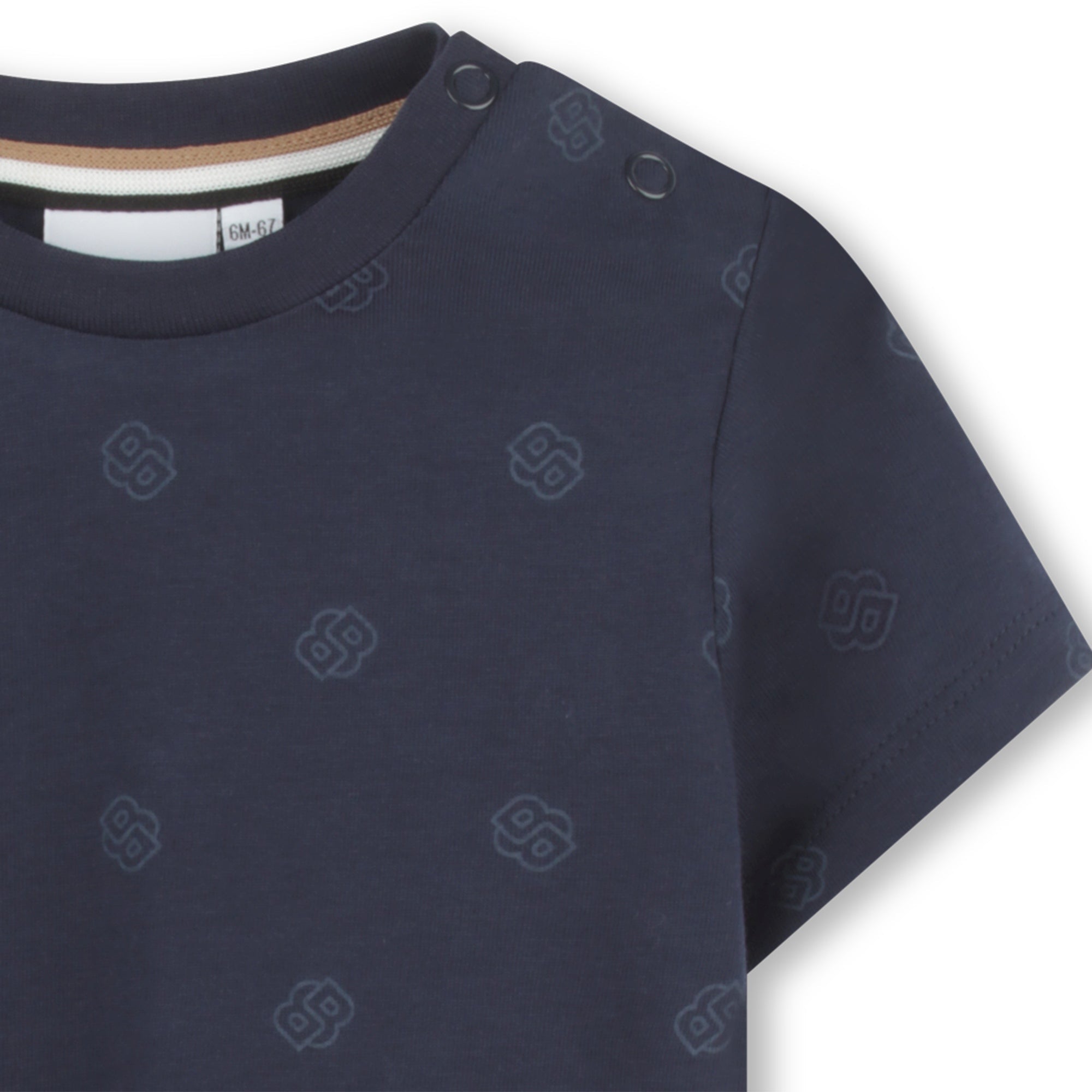 Boss short-sleeved T-shirt featuring logo print available at Lestyle Boutique Melbourne