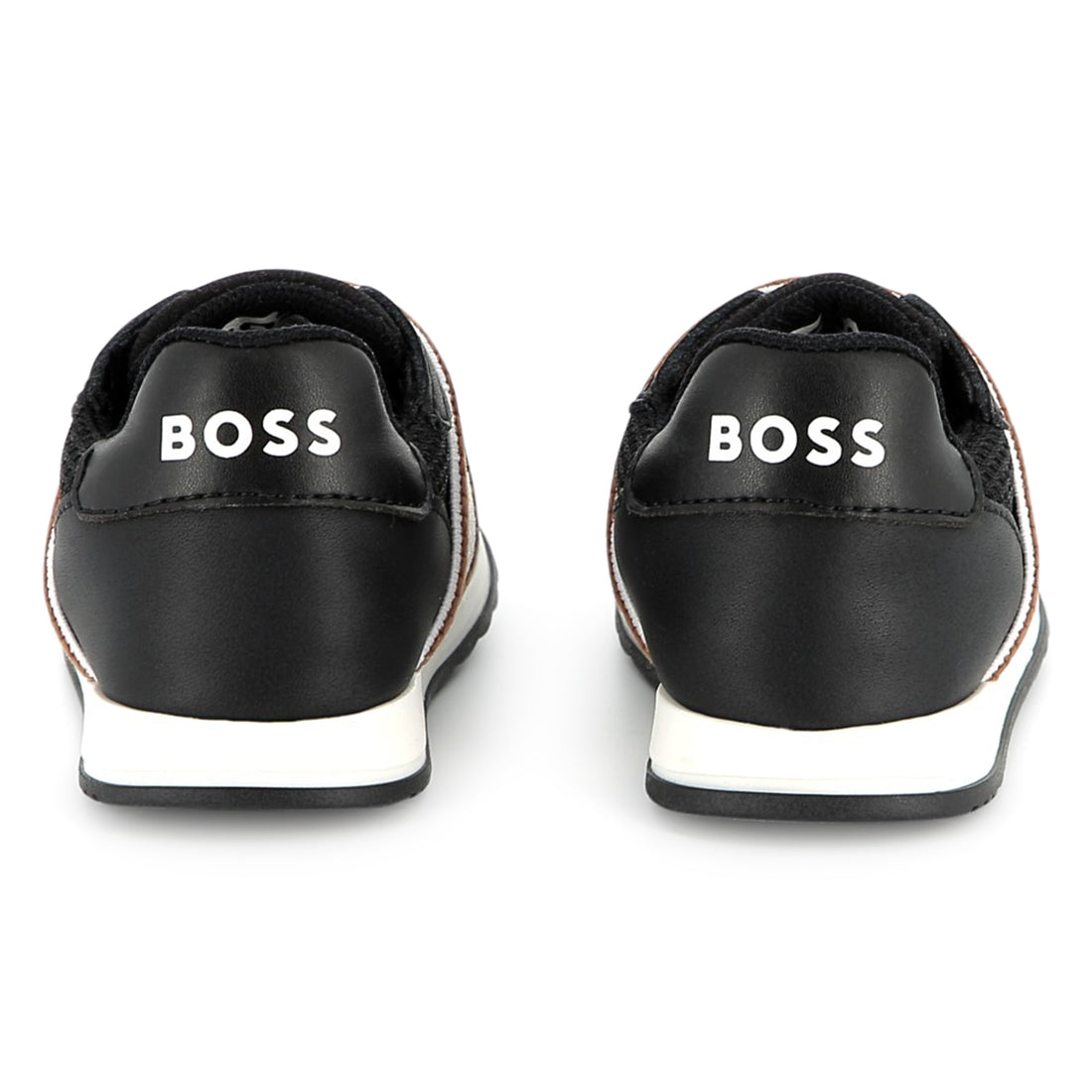 BOSS KIDS logo-strap sneakers featuring a branded strap available at Lestyle Boutique Melbourne