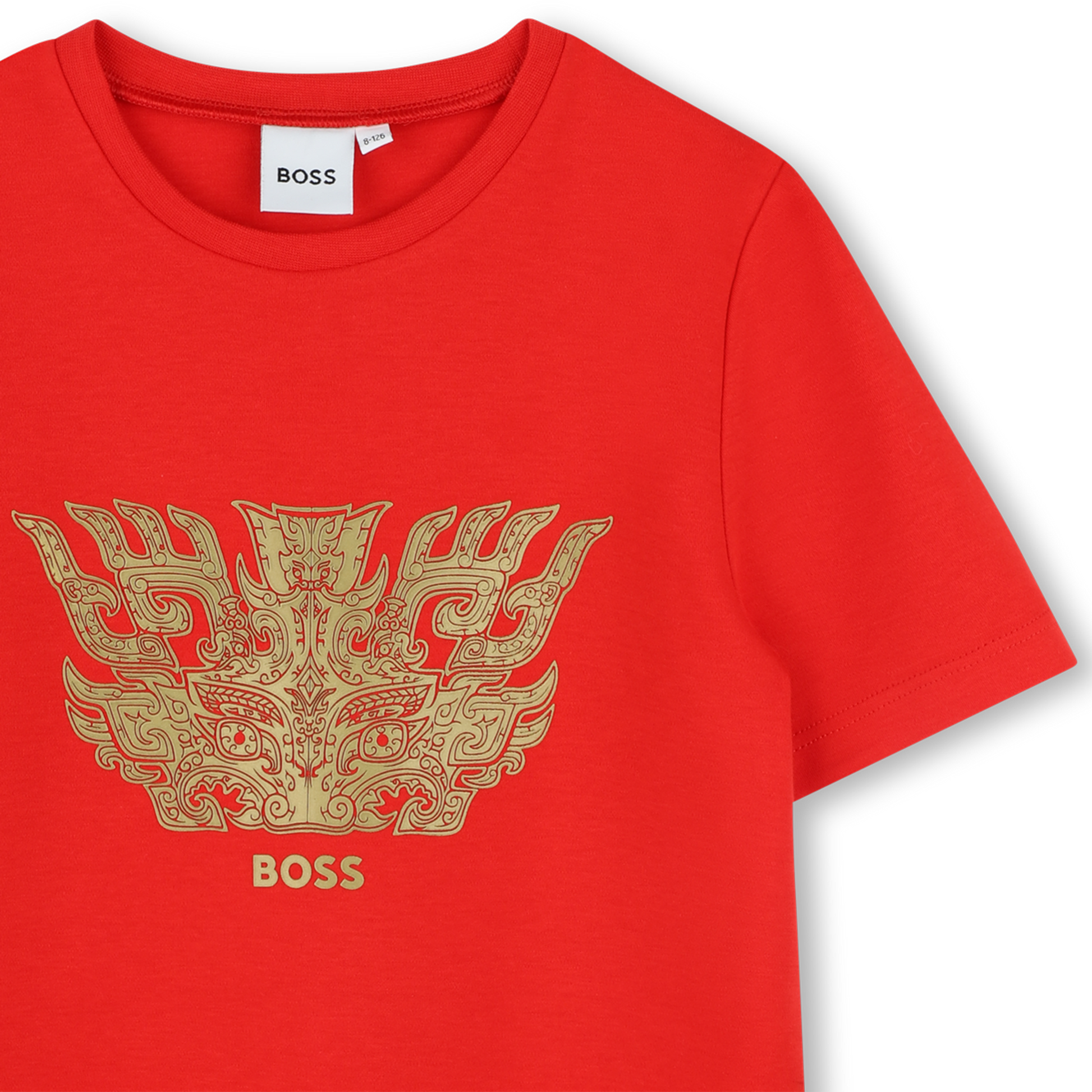 BOSS T-SHIRT featuring ornate gold graphic available at Lestyle Boutique Melbourne