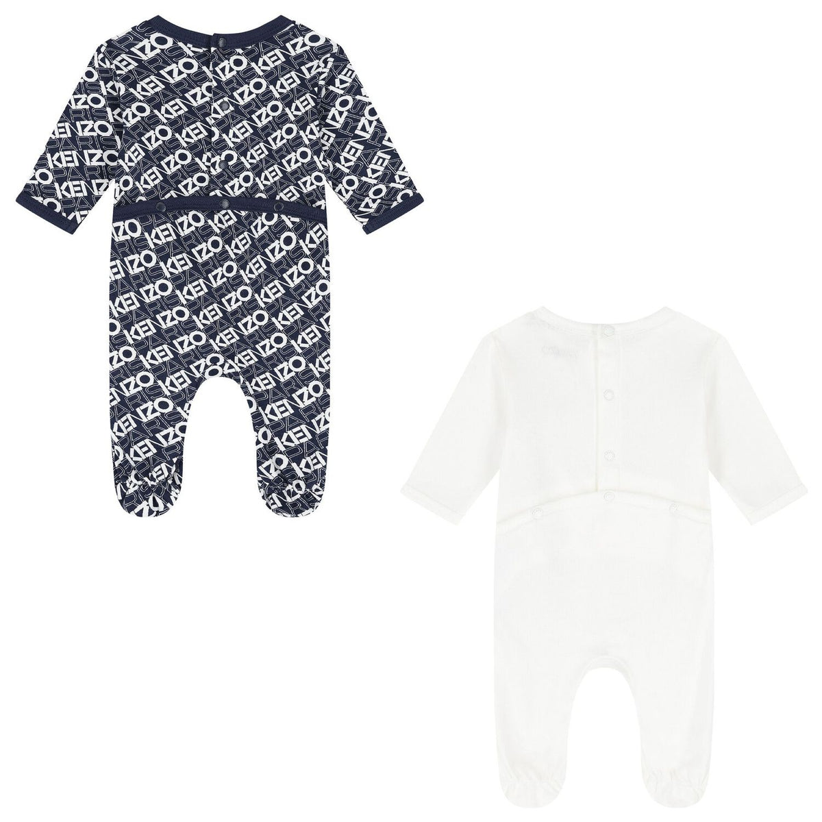 KENZO KIDS babygrows featuring organic cotton jersey logo print in a 2-pack available at Lestyle Boutique Melbourne