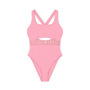 Versace swimsuit featuring pink Greca pattern cut-out available at Lestyle Boutique Melbourne