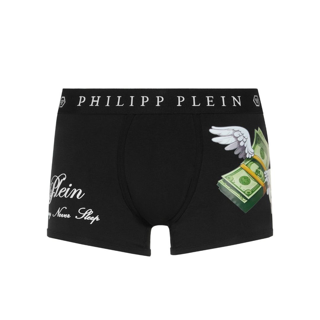 PHILIPP PLEIN COTTON BOXERS FLYING MONEY with unique design available at Lestyle Boutique Melbourne