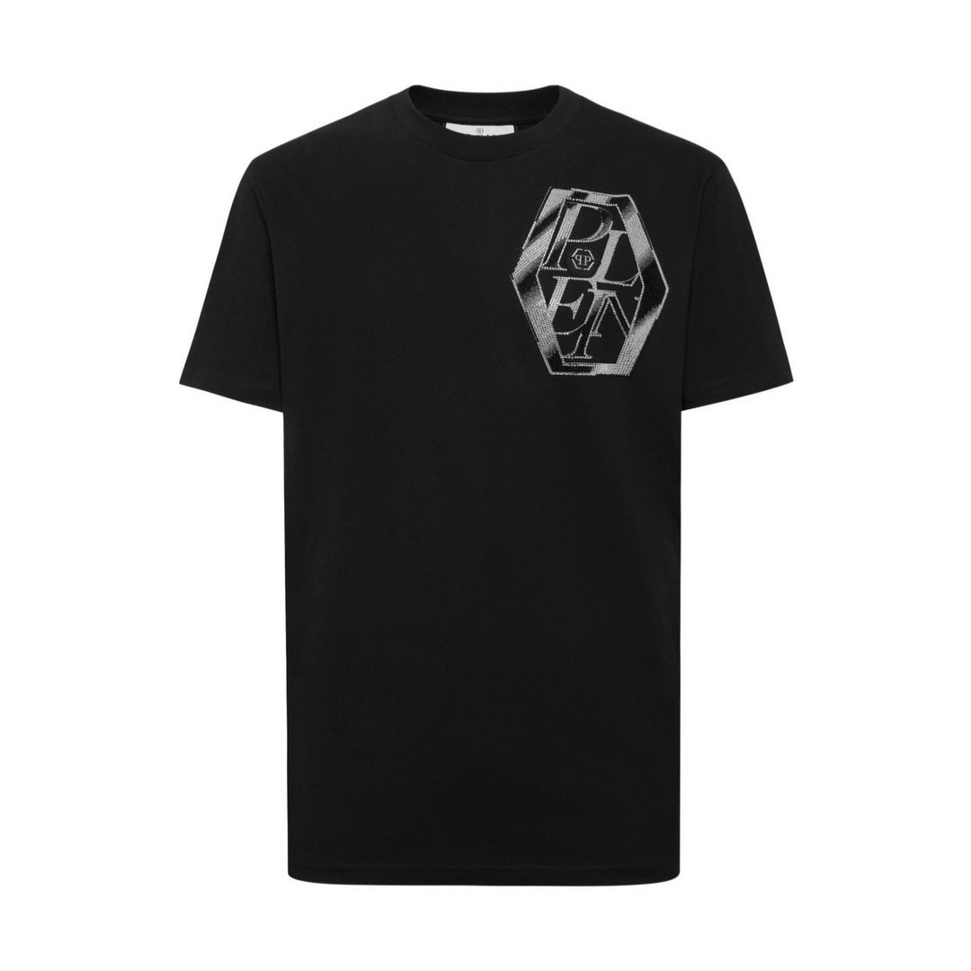 Philipp Plein Round Neck T-Shirt with metal design, available at Lestyle Boutique Melbourne