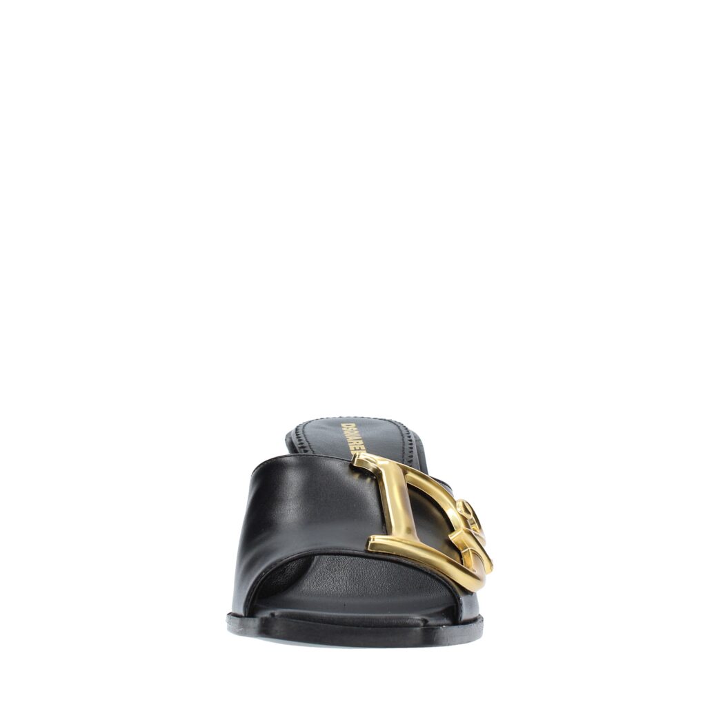DSQUARED2 SANDALS featuring gold buckle hardware available at Lestyle Boutique Melbourne