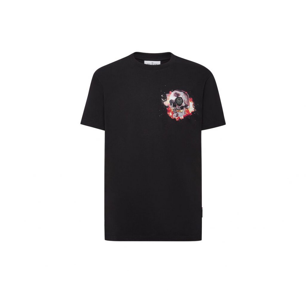 PHILIPP PLEIN T-SHIRT featuring skull print available at Lestyle Boutique Melbourne