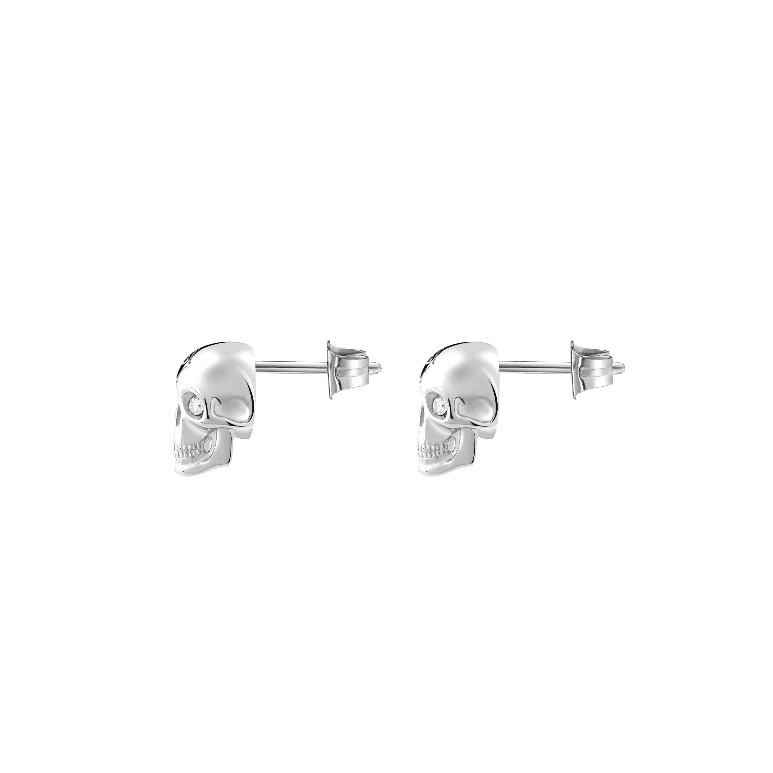 PHILIPP PLEIN GOLD WITH LOGO EARRINGS