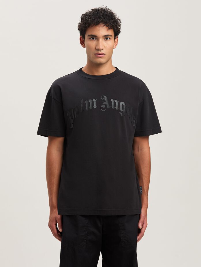 Palm Angels T-Shirts featuring front logo graphic available at Lestyle Boutique Melbourne