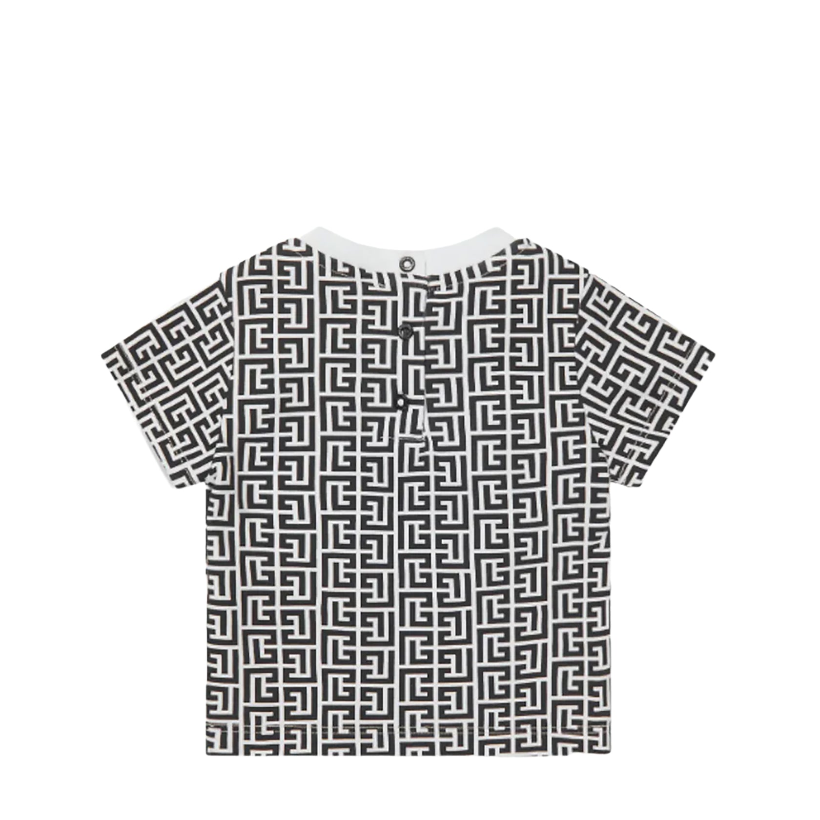 Balmain kids toddler short sleeve T-shirt featuring monogram logo available at Lestyle Boutique Melbourne