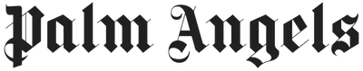 Palm Angels logo in black text on a white background