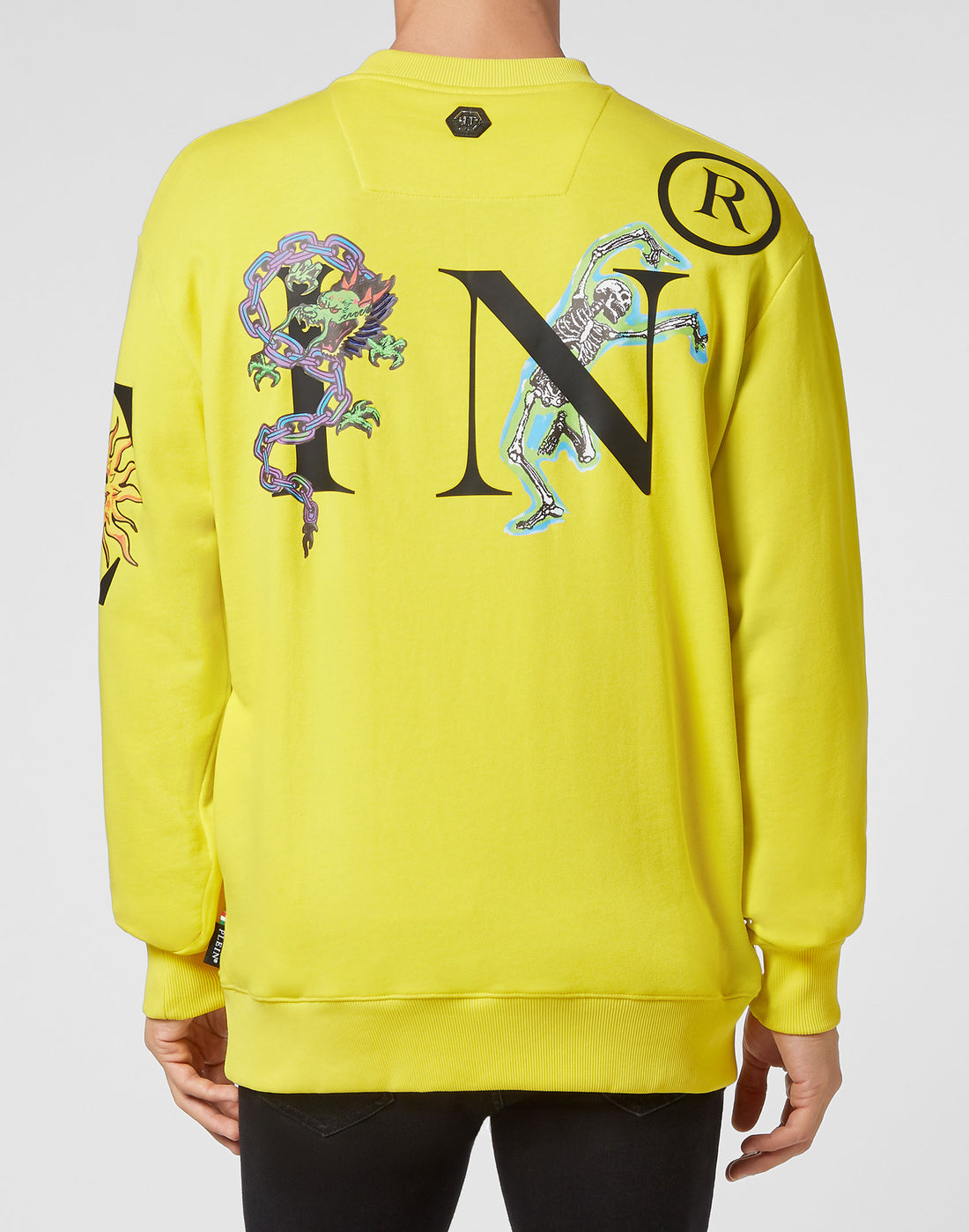 PHILIPP PLEIN SWEATSHIRT LS TATTOO featuring tattoo design available at Lestyle Boutique Melbourne