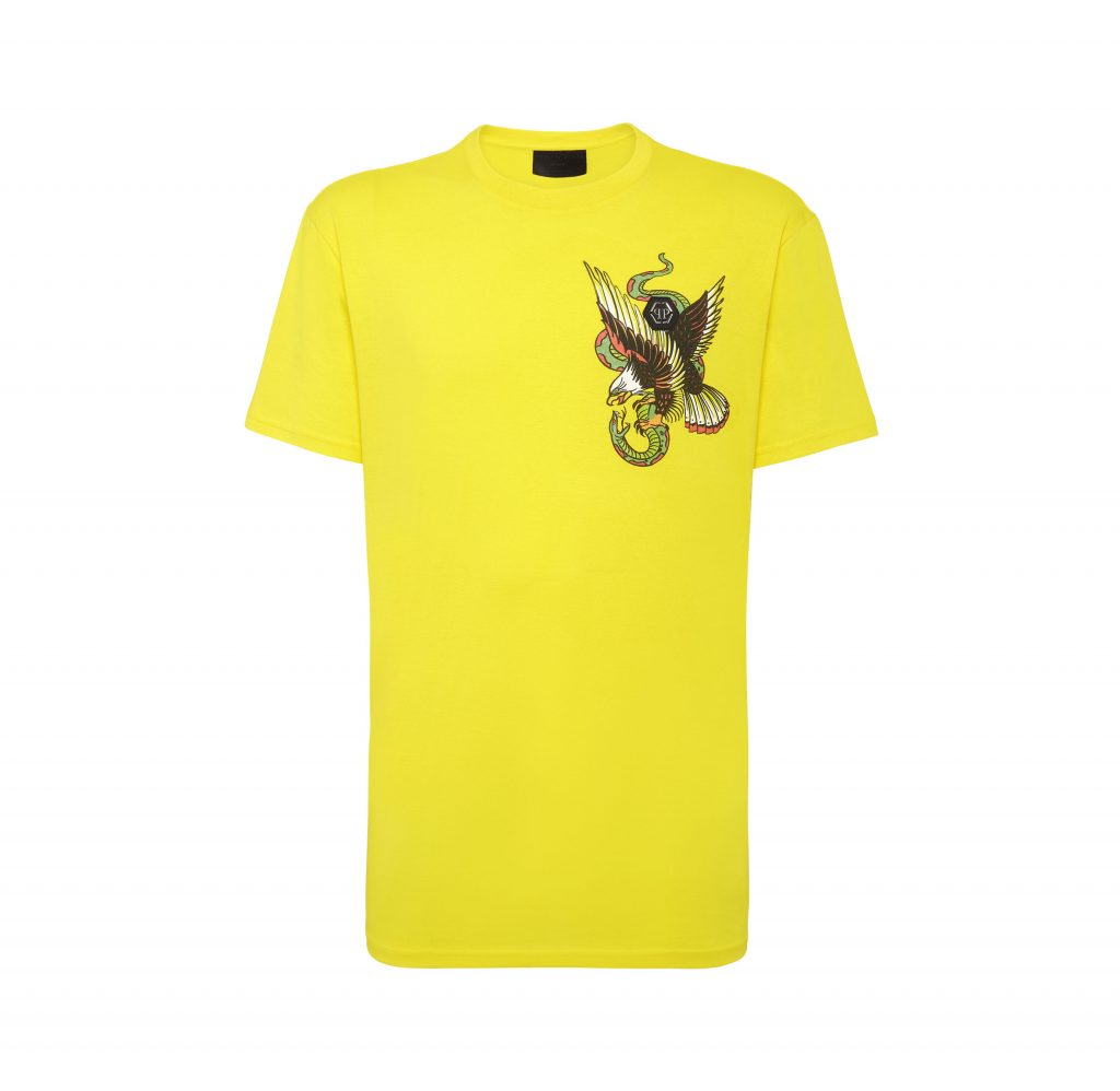 PHILIPP PLEIN T-SHIRT featuring artwork print available at Lestyle Boutique Melbourne