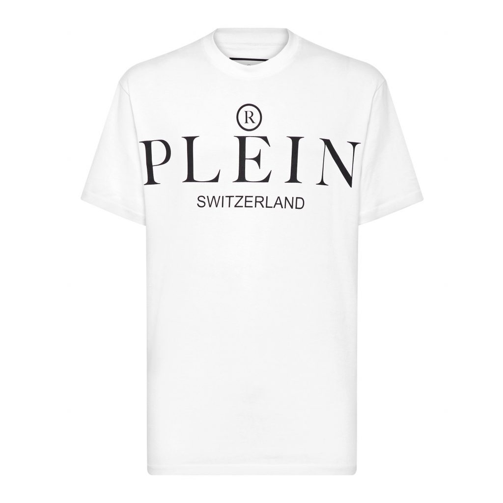 PHILIPP PLEIN T-SHIRT featuring graphic-print logo available at Lestyle Boutique Melbourne