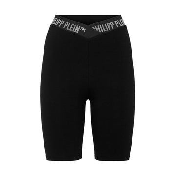 PHILIPP PLEIN SUPER HIGH WAIST SHORTS featuring rhinestones on waistband available at Lestyle Boutique Melbourne