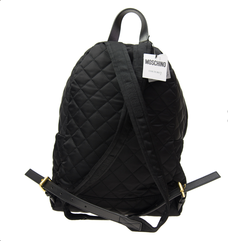 Moschino Backpack featuring quilted design available at Lestyle Boutique Melbourne