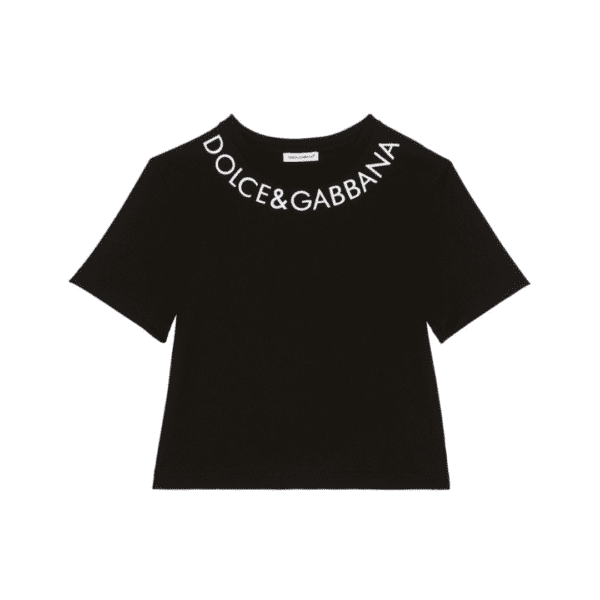 Dolce & Gabbana Kids T-Shirt with logo embroidery, available at Lestyle Boutique Melbourne