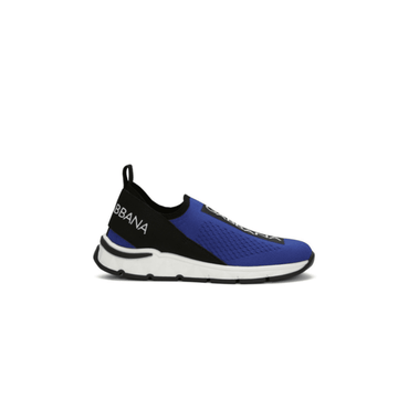 Dolce & Gabbana Kids Sorrento Slip-On Sneakers featuring slip-on design in blue available at Lestyle Boutique Melbourne