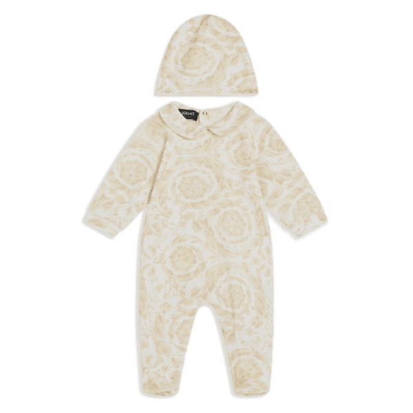 VERSACE KIDS PAJAMAS featuring barocco-print stretch-cotton available at Lestyle Boutique Melbourne