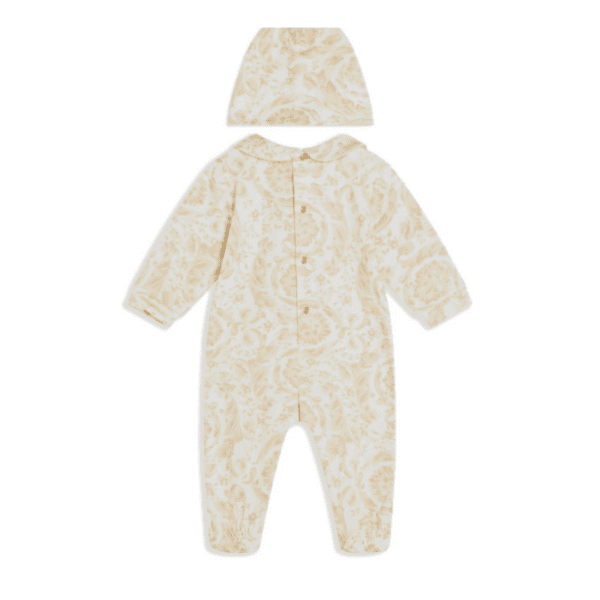 VERSACE KIDS PAJAMAS featuring barocco-print stretch-cotton available at Lestyle Boutique Melbourne