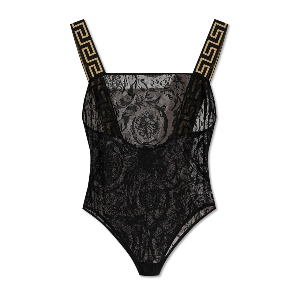 Versace swimsuit featuring black lace design available at Lestyle Boutique Melbourne