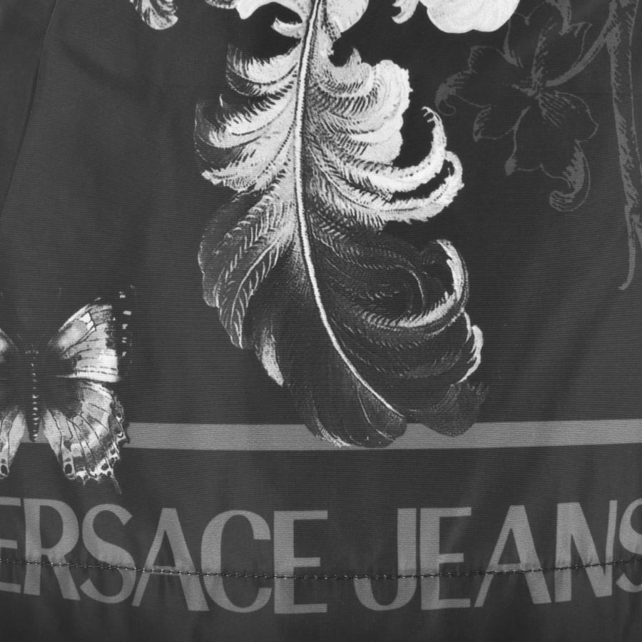 Versace Jeans Couture Cabinet Shorts Black featuring all-over print design available at Lestyle Boutique Melbourne
