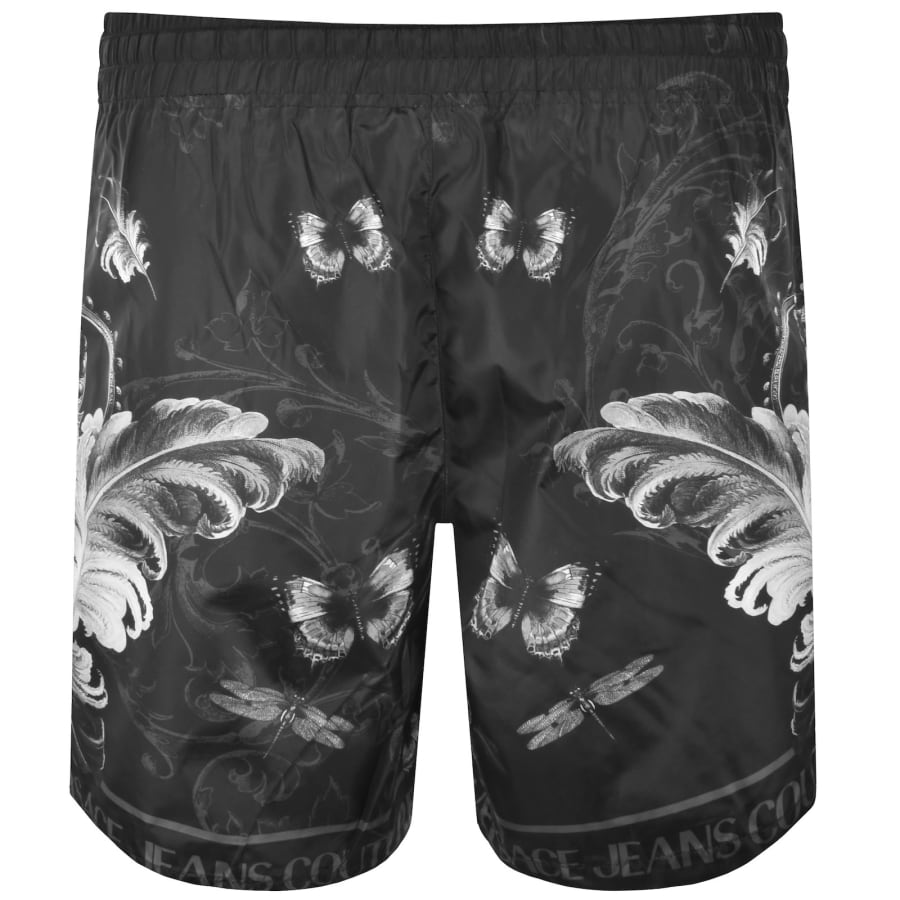 Versace Jeans Couture Cabinet Shorts Black featuring all-over print design available at Lestyle Boutique Melbourne