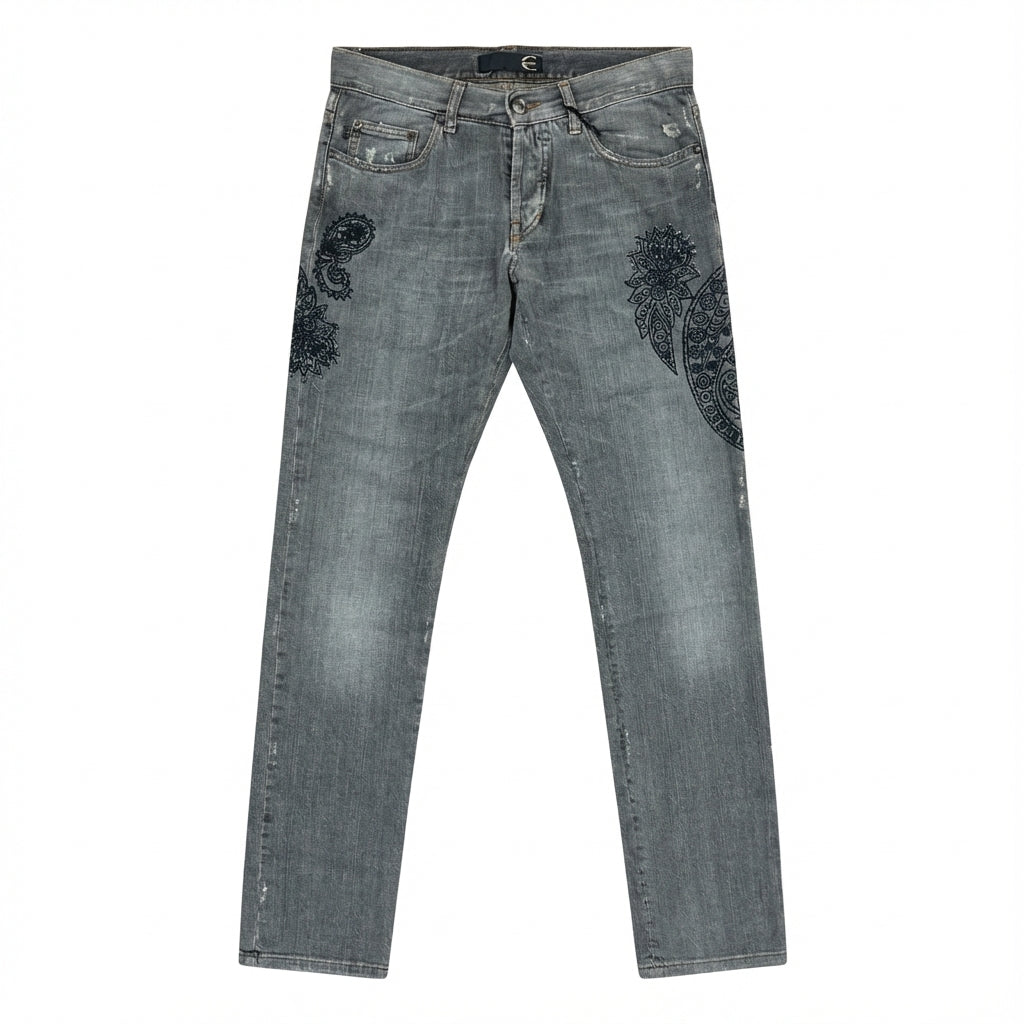 Just Cavalli jeans featuring paisley embroidery available at Lestyle Boutique Melbourne