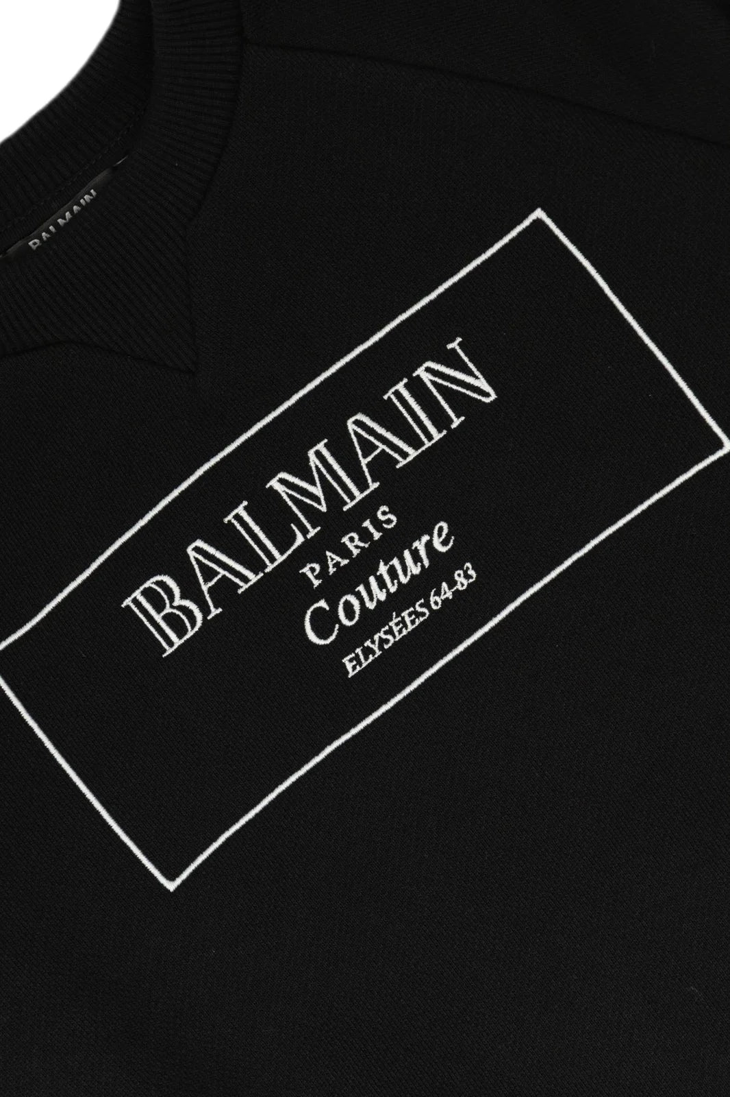 Balmain Kids Logo Embroidered Crewneck Sweatshirt featuring logo embroidery available at Lestyle Boutique Melbourne