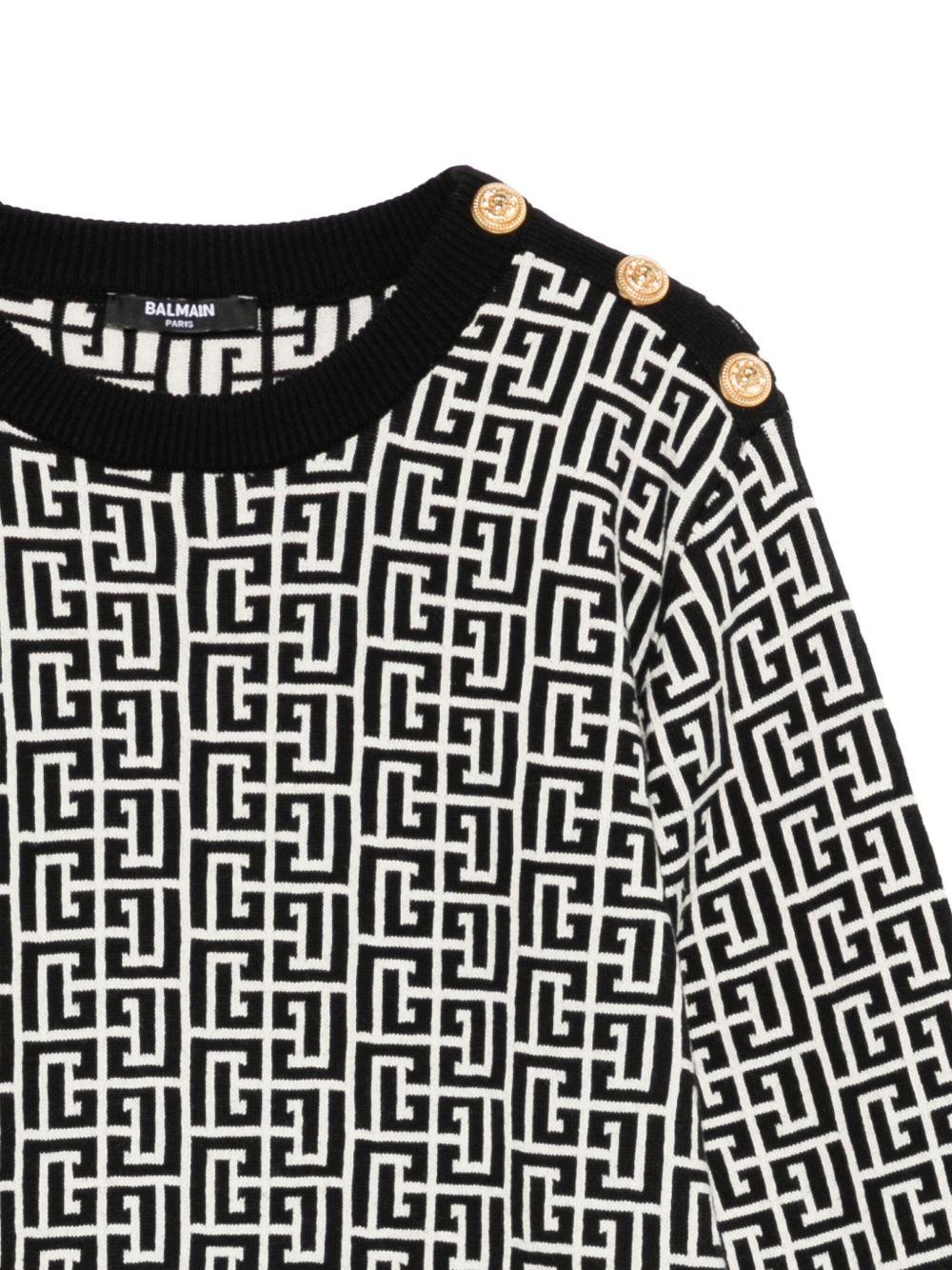 Balmain Kids dress featuring multicolored monogram available at Lestyle Boutique Melbourne