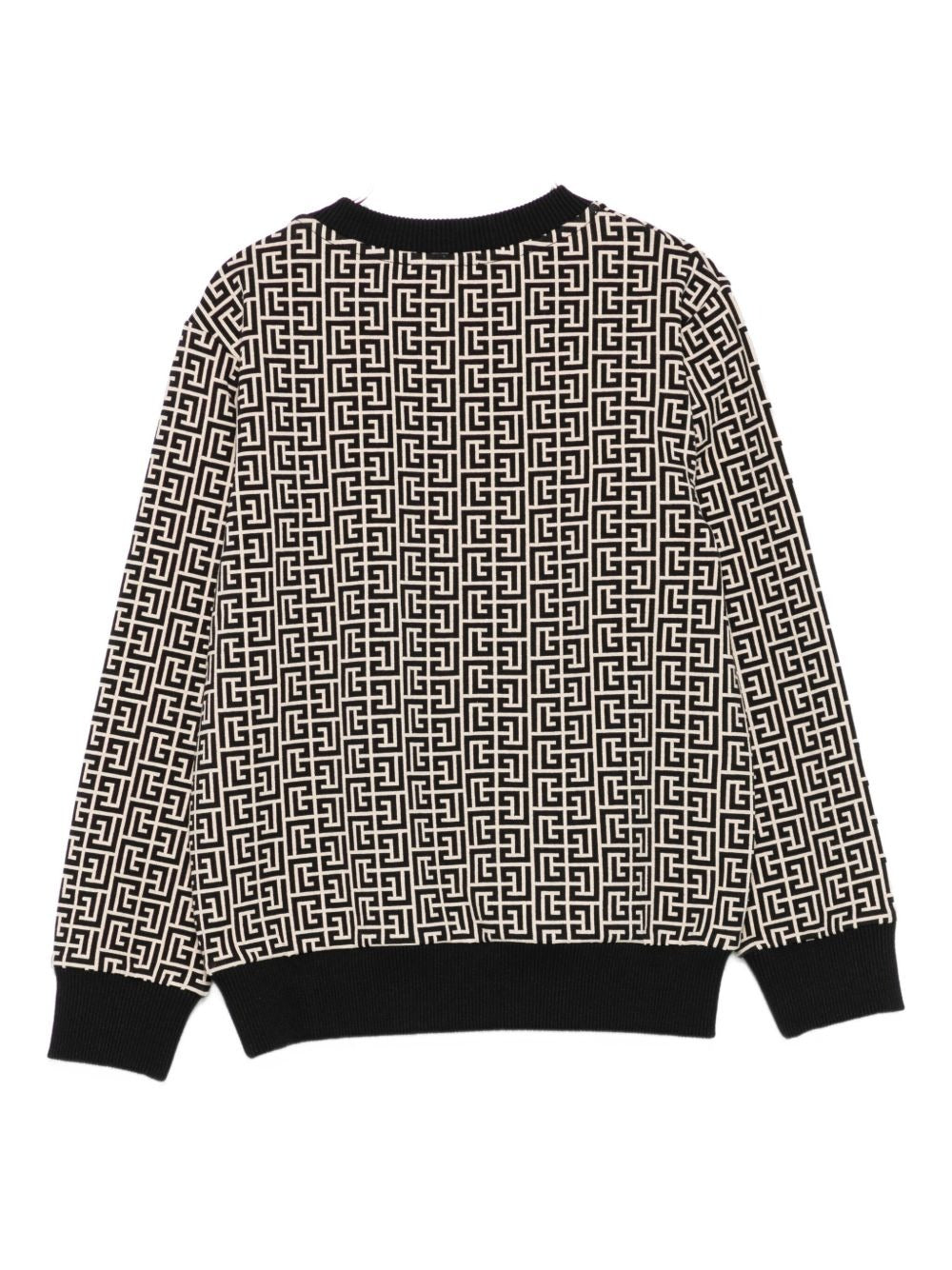 BALMAIN SWEATSHIRT featuring geometric monogram pattern available at Lestyle Boutique Melbourne