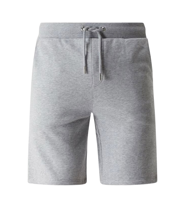 Karl Lagerfeld logo-print track shorts in grey, featuring elasticated waistband and slip pockets, available at Lestyle Boutique Melbourne