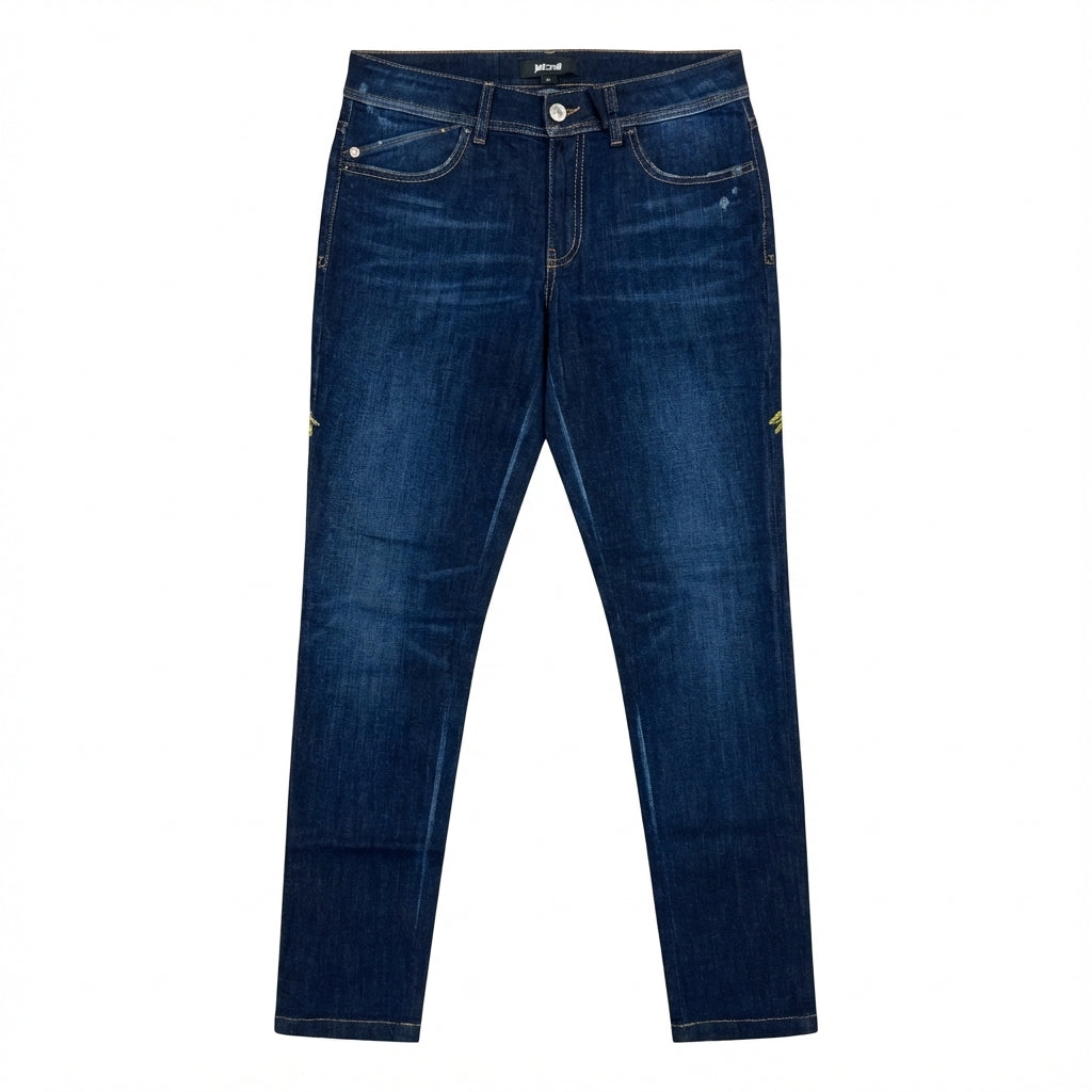 Just Cavalli jeans featuring whiskered denim available at Lestyle Boutique Melbourne