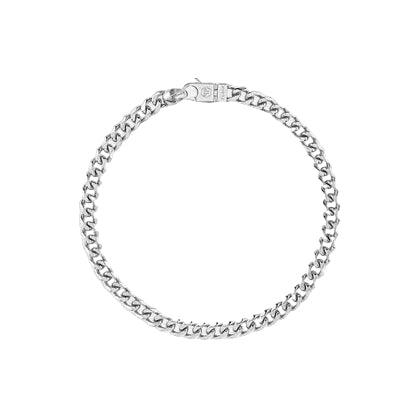Philipp Plein chain necklace featuring Cuban curb links and skull accent available at Lestyle Boutique Melbourne
