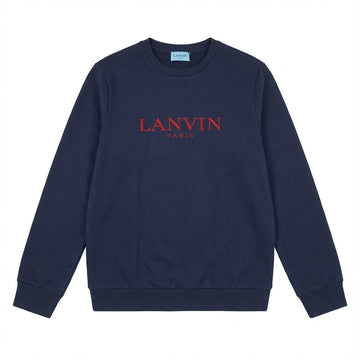 LANVIN sweatshirt featuring red logo available at Lestyle Boutique Melbourne