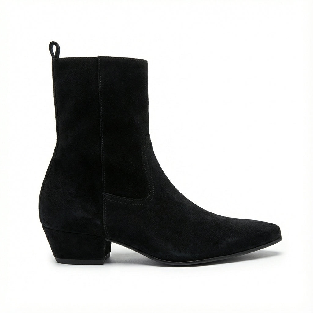 Roberto Cavalli boots featuring suede finish available at Lestyle Boutique Melbourne