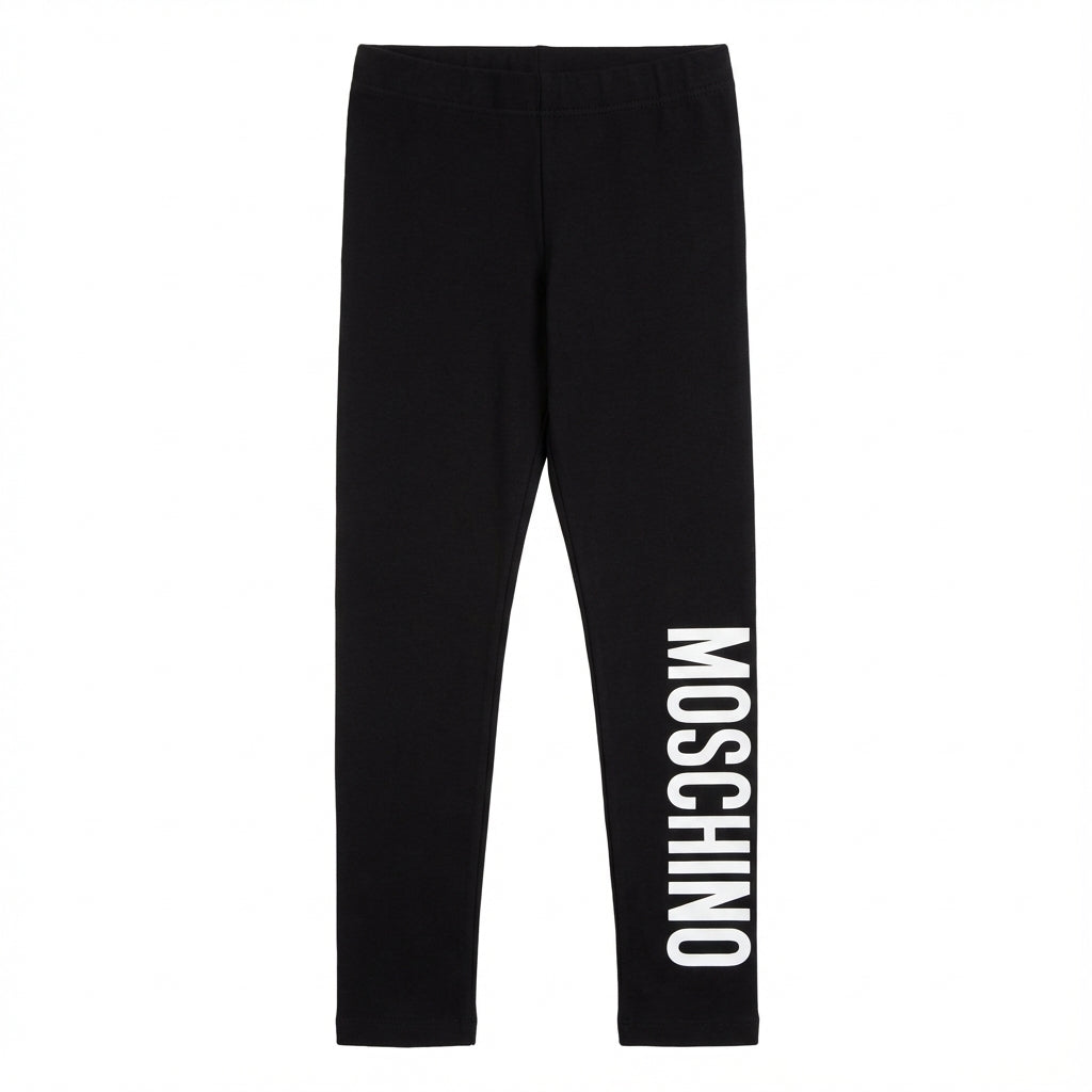 MOSCHINO leggings featuring bold logo print available at Lestyle Boutique Melbourne