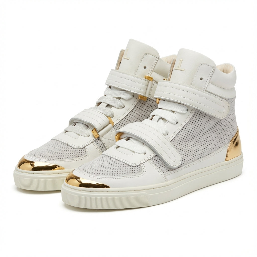 Louis Leeman sneakers with gold toe cap available at Lestyle Boutique Melbourne