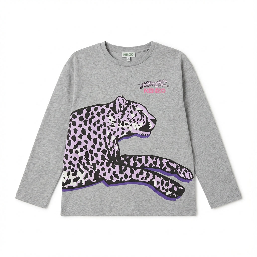 Kenzo T-shirt featuring leopard graphic available at Lestyle Boutique Melbourne