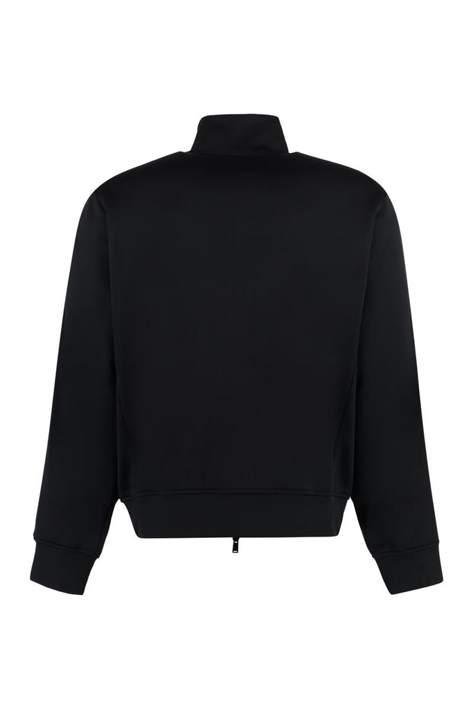DSQUARED2 DEAN FULL-ZIP NYLON SWEATSHIRT featuring contrasting logoed bands along the sleeves available at Lestyle Boutique Melbourne