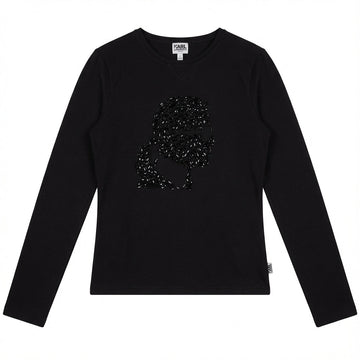 KARL LAGERFELD KIDS T-SHIRT featuring sequined graphic available at Lestyle Boutique Melbourne