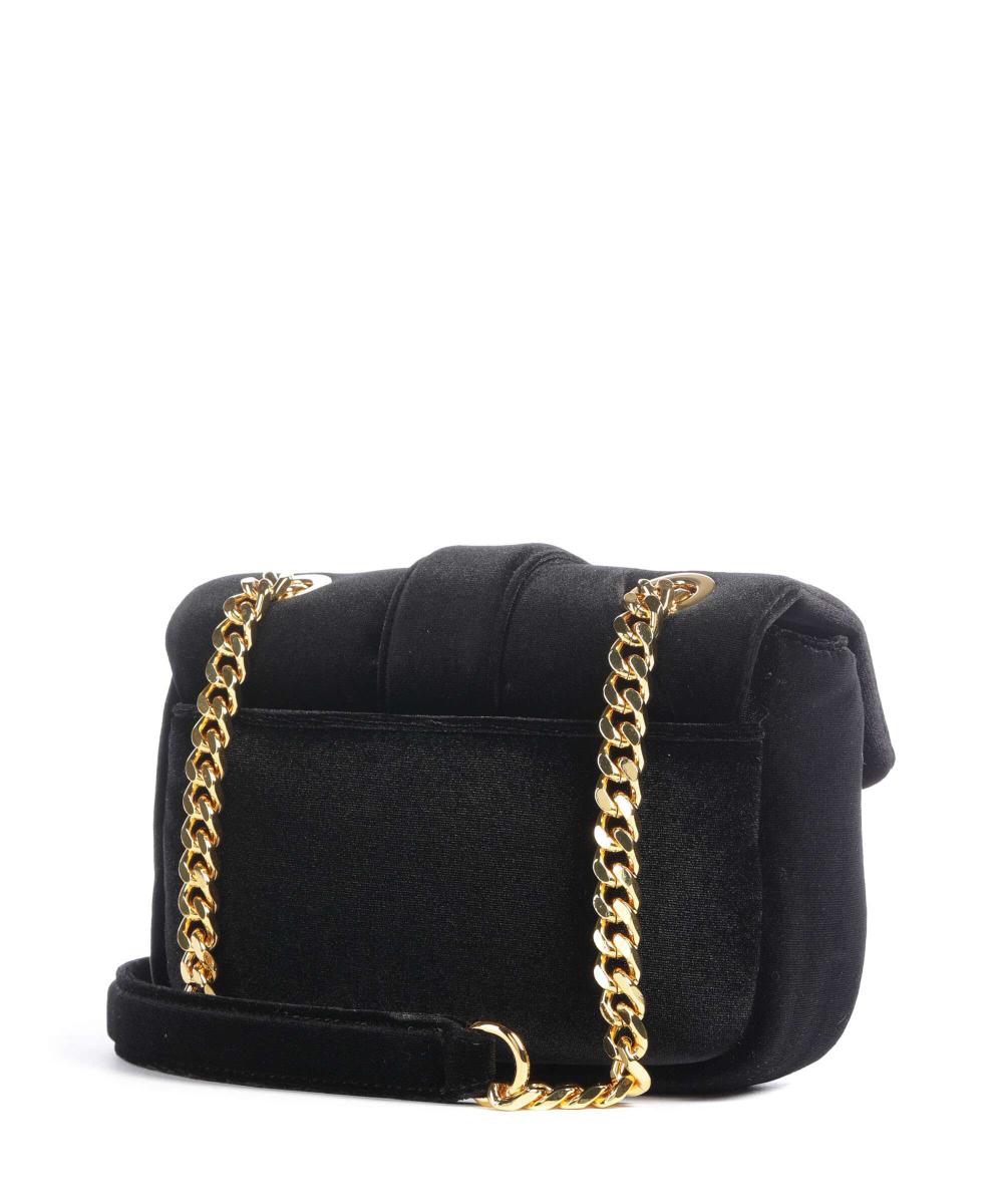 Just Cavalli shoulder bag featuring velvet fabric and gold-tone hardware, available at Lestyle Boutique Melbourne